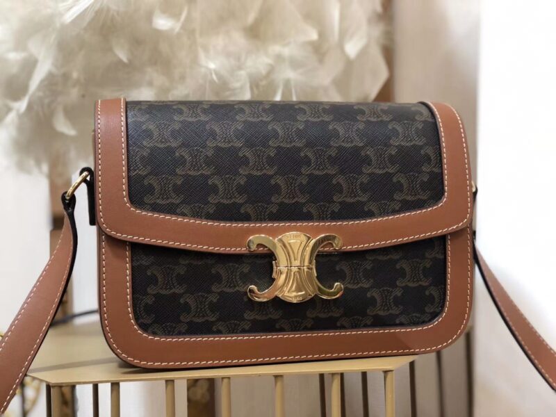 Celin Tambour Box Bag-22*16.5*7CM - Image 4