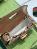 Gucci Top Handle Bag With Bamboo-17*12*7.5&21*15*7CM - Image 6