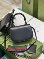 Gucci Top Handle Bag With Bamboo-17*12*7.5&21*15*7CM - Image 6