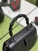 Gucci Top Handle Bag With Bamboo-17*12*7.5&21*15*7CM - Image 7