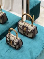 Gucci Top Handle Bag With Bamboo-17*12*7.5&21*15*7CM - Image 7