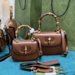 Gucci Top Handle Bag With Bamboo-17*12*7.5&21*15*7CM