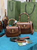 Gucci Top Handle Bag With Bamboo-17*12*7.5&21*15*7CM