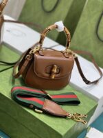 Gucci Top Handle Bag With Bamboo-17*12*7.5&21*15*7CM - Image 10