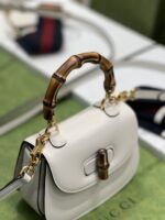 Gucci Top Handle Bag With Bamboo-17*12*7.5&21*15*7CM - Image 4