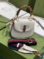 Gucci Top Handle Bag With Bamboo-17*12*7.5&21*15*7CM - Image 3
