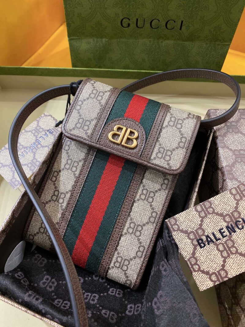 Gucci&Balenciaga Crossbody Bag-11.5x18x3.5CM - Image 5