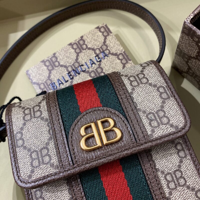 Gucci&Balenciaga Crossbody Bag-11.5x18x3.5CM - Image 6