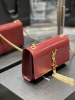 YSL Kate Medium With Tassle In Crocodile Leather-20x13.5x5.5cCM - Image 4