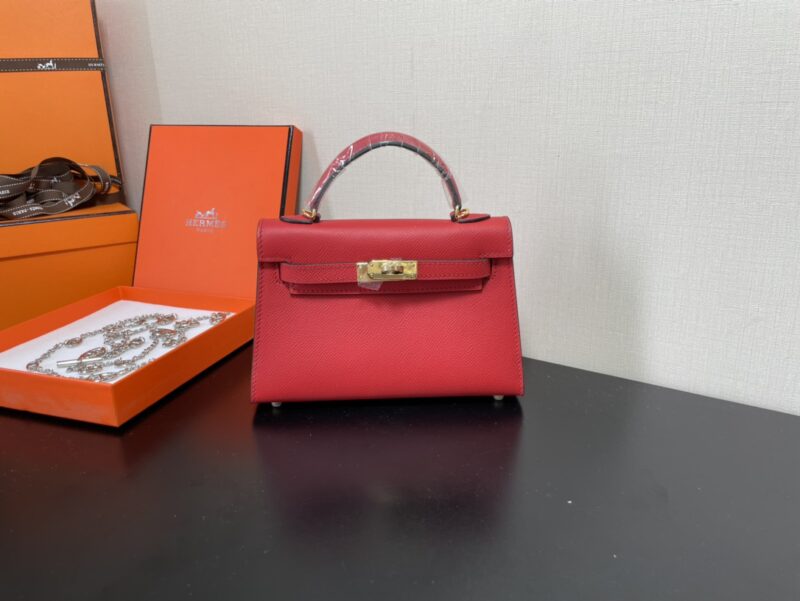 Hermes Kelly-Gold&Silver Hardware-19CM - Image 9