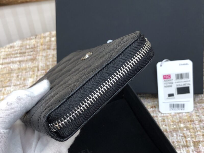 Ch@nel Wallet-Silver Hardware-19*10CM - Image 7