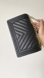 Ch@nel Boy Bag-Caviar-25CM - Image 5