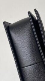 Ch@nel Boy Bag-Caviar-25CM - Image 9