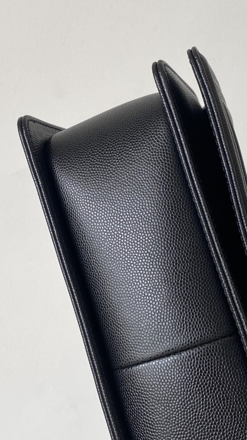 Ch@nel Boy Bag-Caviar-25CM - Image 9