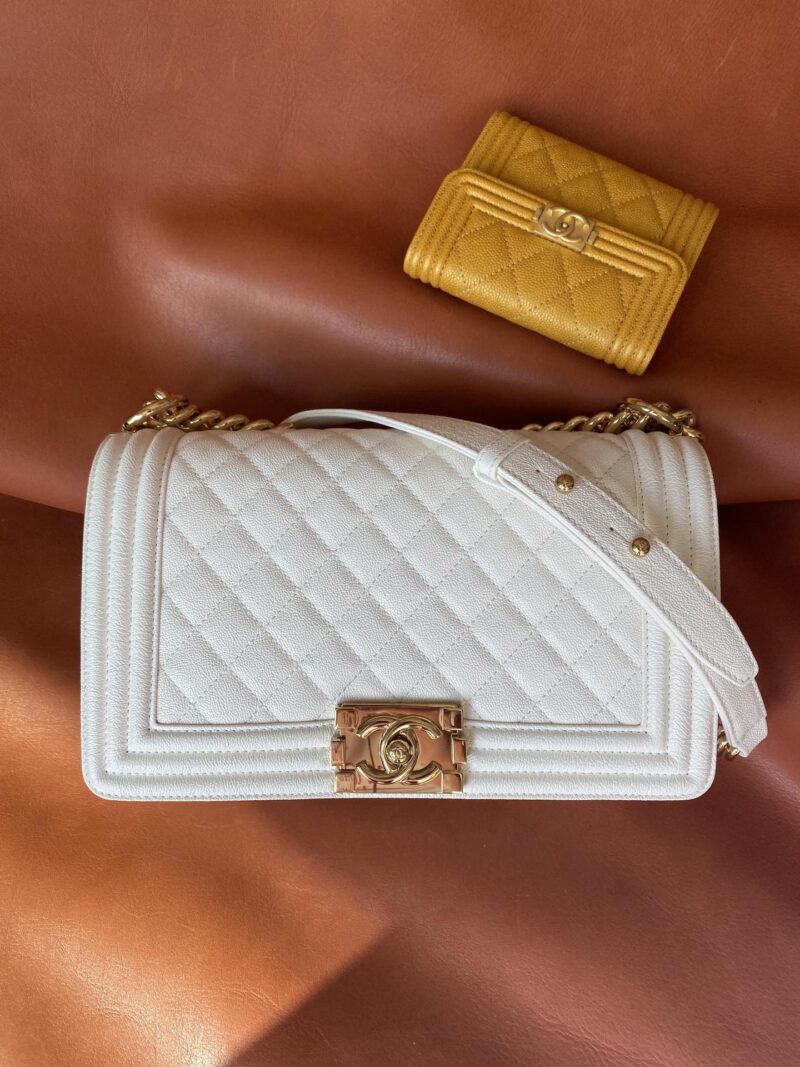 Ch@nel Boy Bag-Caviar-25CM - Image 2