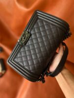 Ch@nel Boy Bag-Caviar-25CM - Image 2