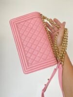 Ch@nel Boy Bag-Caviar-25CM - Image 4