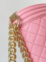 Ch@nel Boy Bag-Caviar-25CM - Image 6