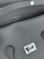 Balenciag Women's Bel Air Small Clutch On Strap in Black-27*5*14CM - Image 5