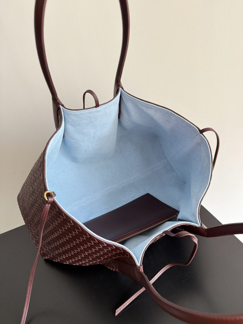 Bottega Veneta Burgundy Pinacoteca Reversible Tote -43*23*17.5CM - Image 9