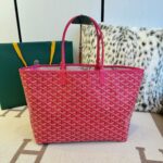 Goyard Fuchsia Pink Reversible St. Louis Tote Bag-34X15X28CM