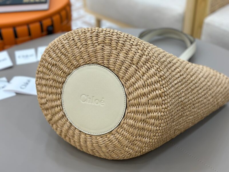 Chloé Horse Medal Basket In Natural Fibers-46*27*30CM - Image 6