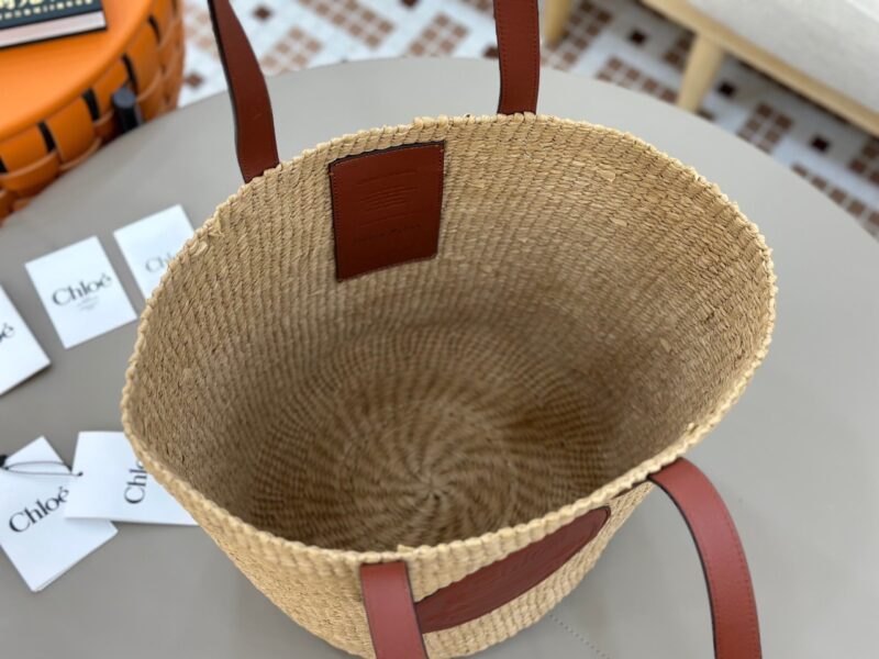 Chloé Horse Medal Basket In Natural Fibers-46*27*30CM - Image 7