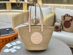 Chloé Horse Medal Basket In Natural Fibers-46*27*30CM