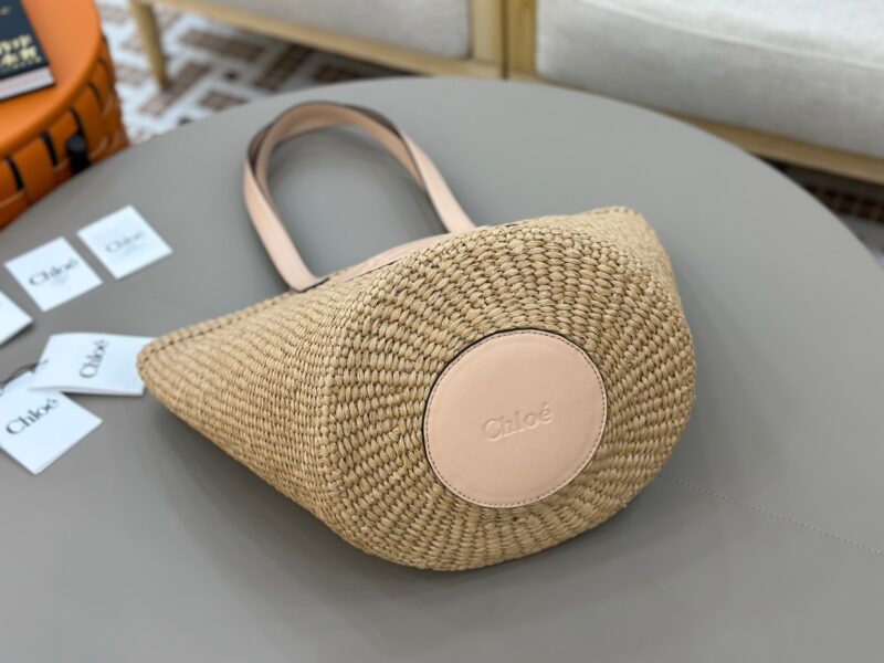 Chloé Horse Medal Basket In Natural Fibers-46*27*30CM - Image 5