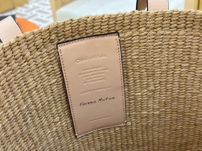 Chloé Horse Medal Basket In Natural Fibers-46*27*30CM - Image 8