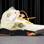 OFF-WHITE X AIR JORDAN 5 “SAIL” DH8565--100