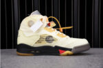 OFF-WHITE X AIR JORDAN 5 “SAIL” DH8565--100 - Image 4