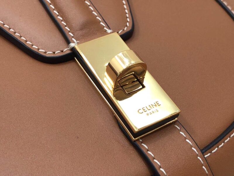 Celin Besace 16 Bag in Natural Calfskin -19*17*6CM - Image 4