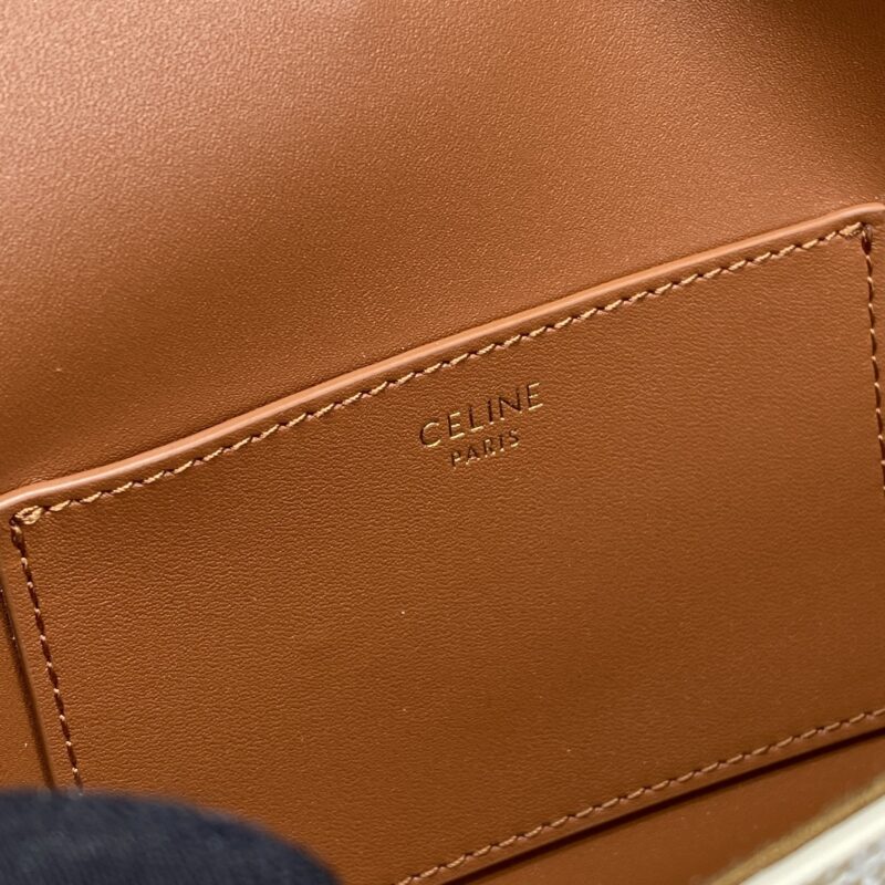 Celin Mini Tabou Clutch On Strap-18*8*5CM - Image 7