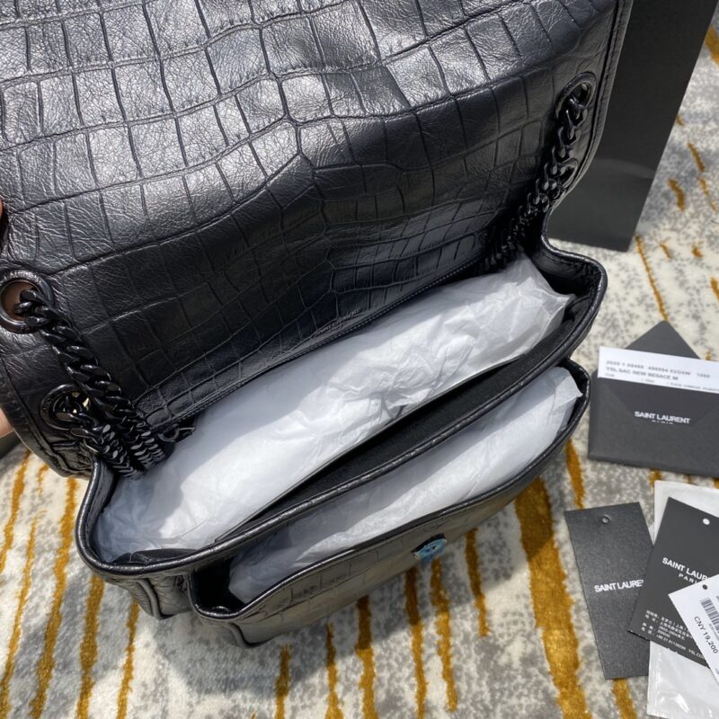 YSL Niki Lambskin Leather-22x16.5x7.5&28x20.5x8.5CM - Image 16