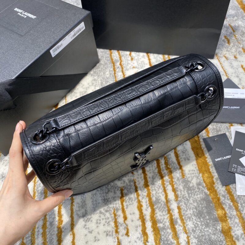 YSL Niki Lambskin Leather-22x16.5x7.5&28x20.5x8.5CM - Image 9