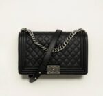 Ch@nel Boy Bag-Caviar-20&25cm