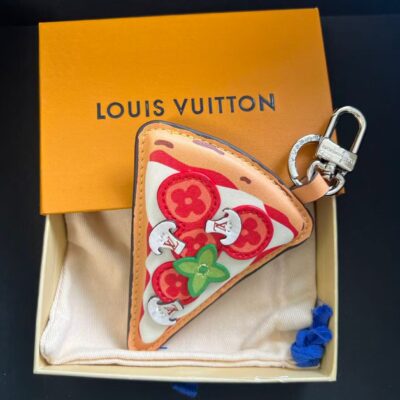 LV pizza bag charm