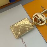 LV gold keychain charm