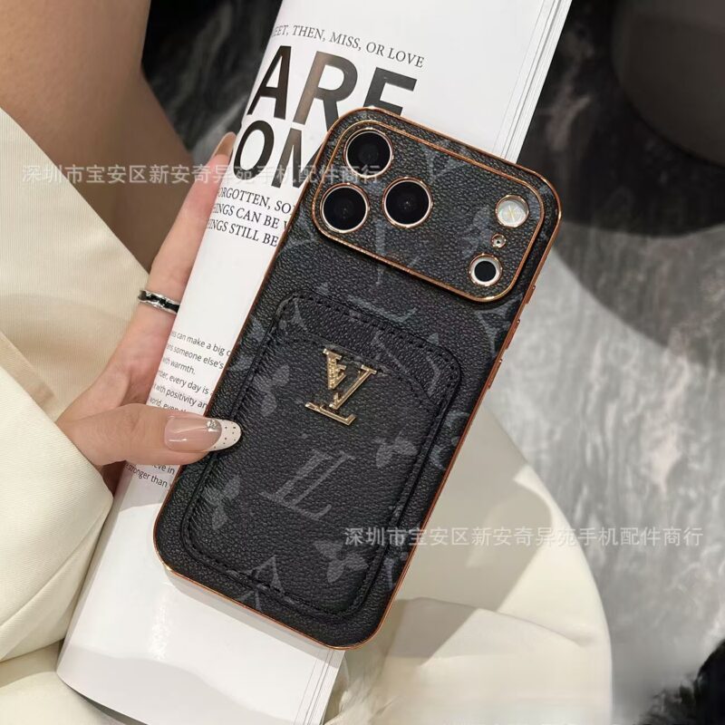 Designer phonecase with gold trimming(available in Iphone11-17PM) - Image 2