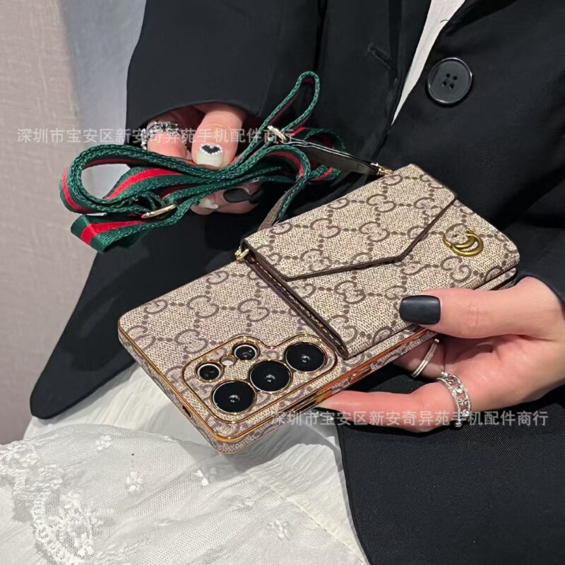Designer phonecase with gold trimming(available in Samsung S22-S26u) - Image 5
