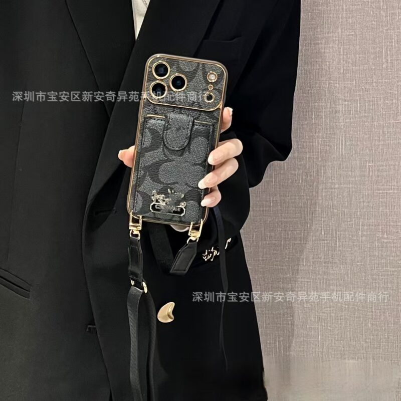 Designer phonecase with gold trimming(available in Iphone11-17PM) - Image 3