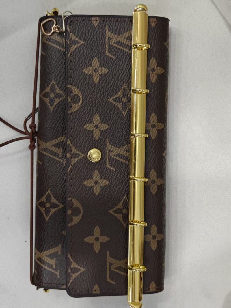 Designer wallet for planner making with matching binder(gold A5) - Image 3