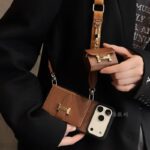 Designer phonecase cardholder with matching earphone holder(available in Iphone14-17promax) - Image 6