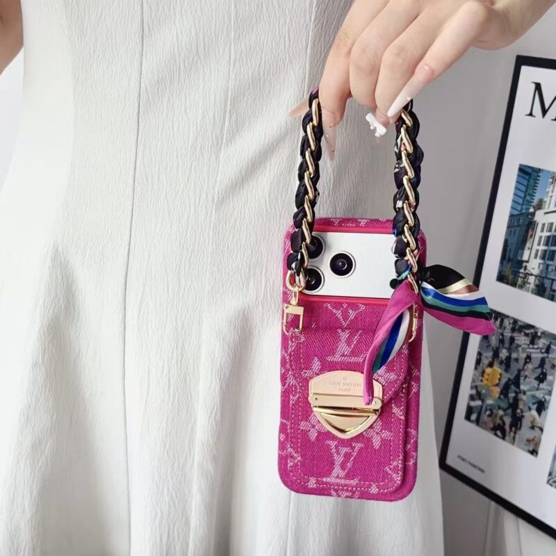 Designer Denim phonecase cardholder(available in iPhone13-17Pro max) - Image 10