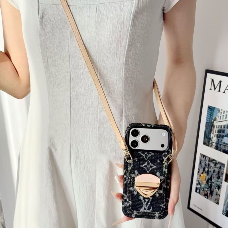 Designer Denim phonecase cardholder(available in iPhone13-17Pro max) - Image 9