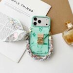Designer phonecase with cardholder two straps(available in iphone14-17promax) - Image 11