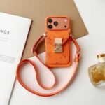 Designer phonecase with cardholder two straps(available in iphone14-17promax) - Image 8