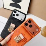 Designer phonecase with cardholder two straps(available in iphone14-17promax) - Image 12