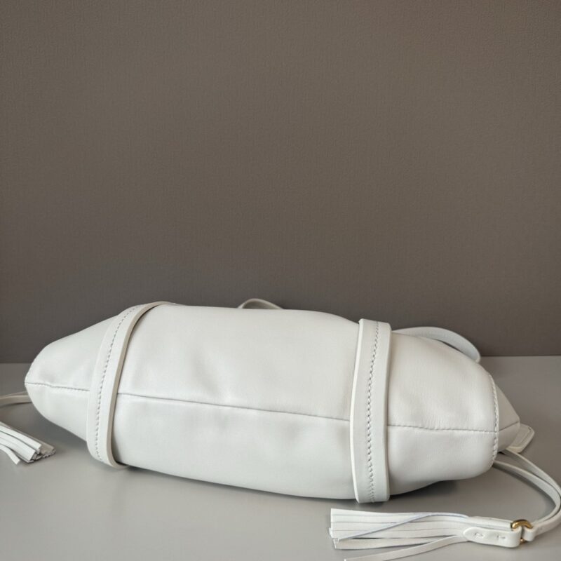 MiuMiu Women's Natural Leather Joie Shoulder Bag White 5GB360 - Image 7
